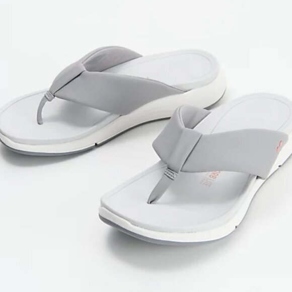 Ryka Soft Toe Dual-Density Thong Sandals Timid (WIDE) - Picture 1 of 8